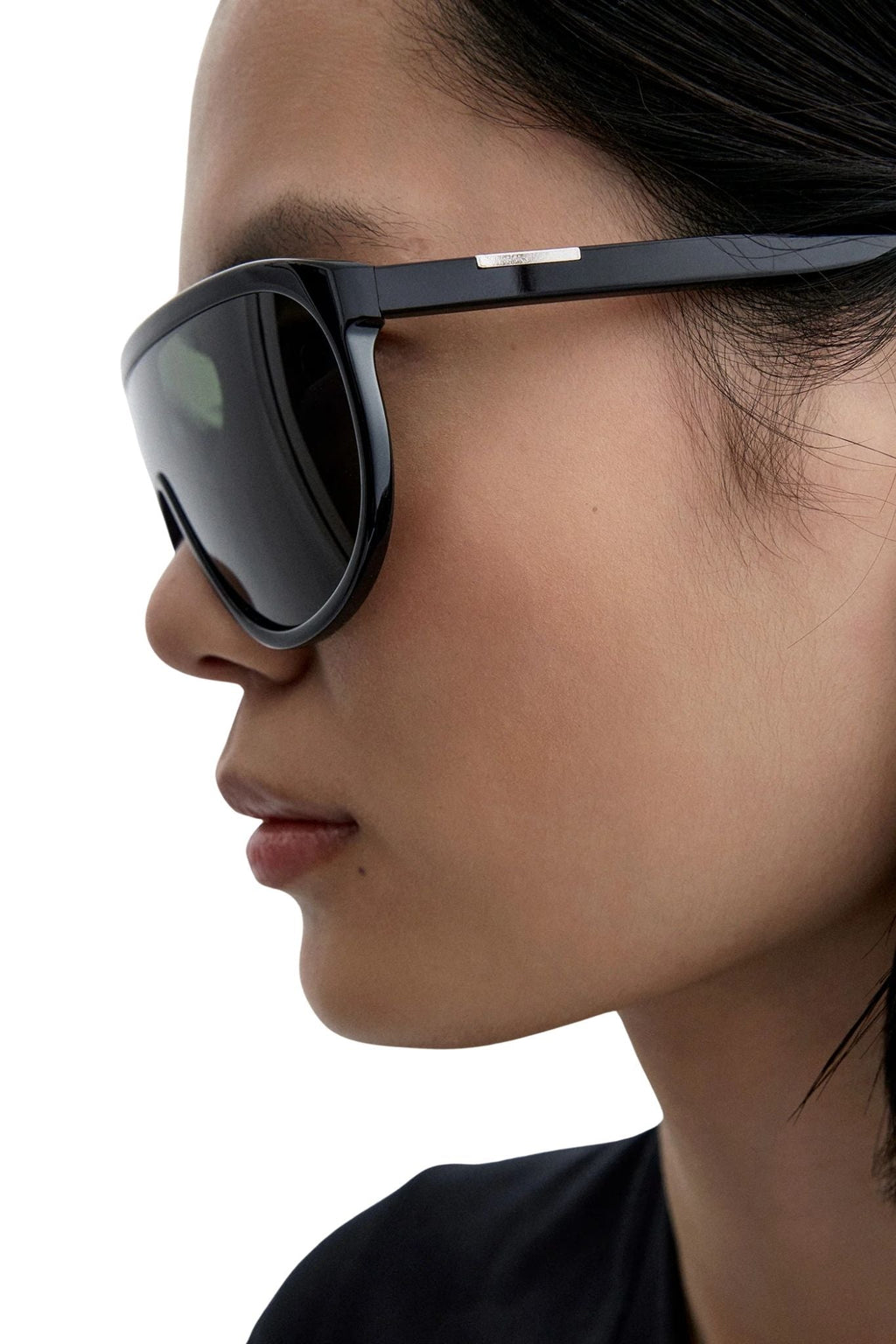 Totême Shield Aviator Sunglasses - Black