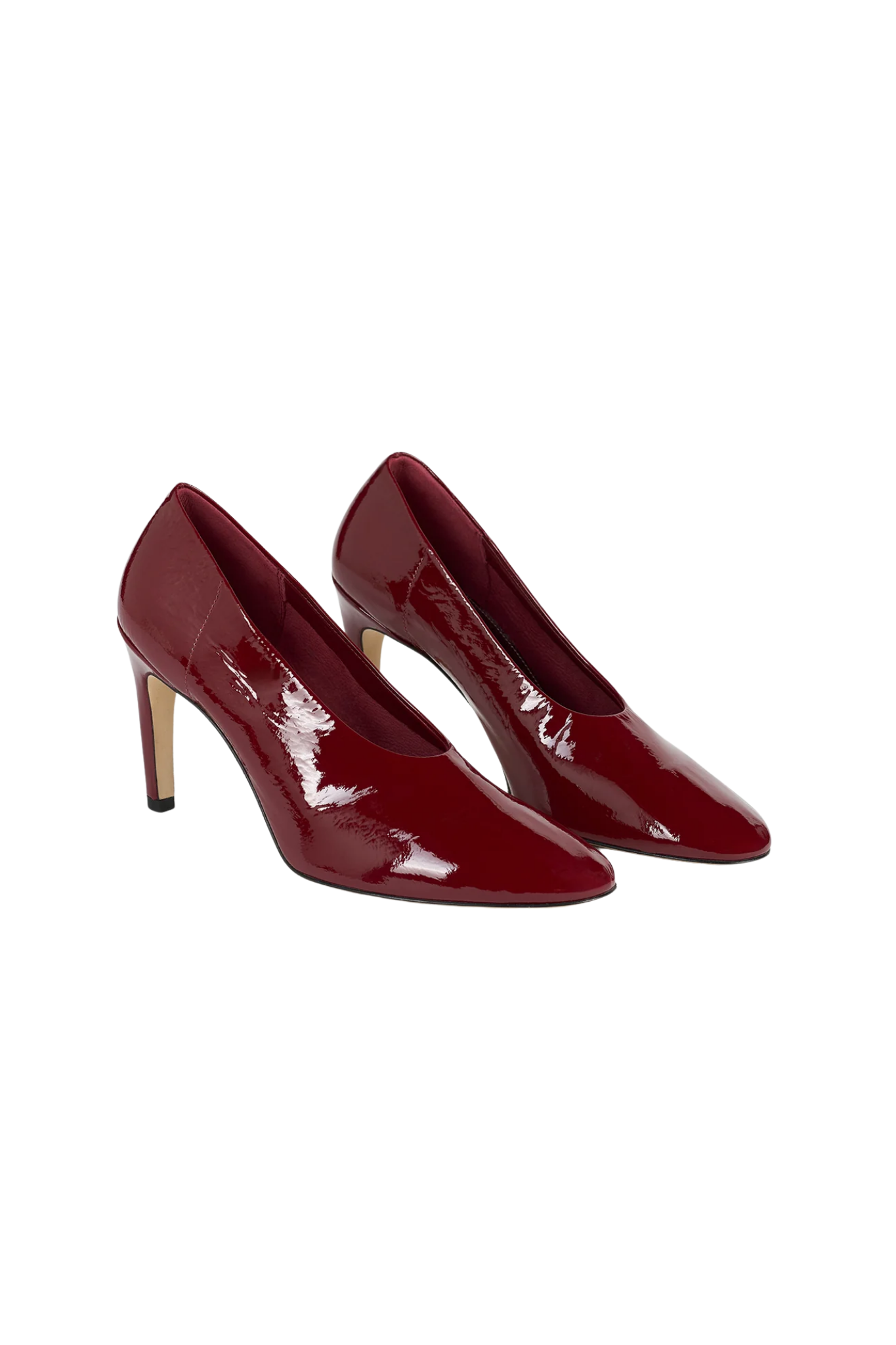 Totême Slip Naplack Pumps - Cherry