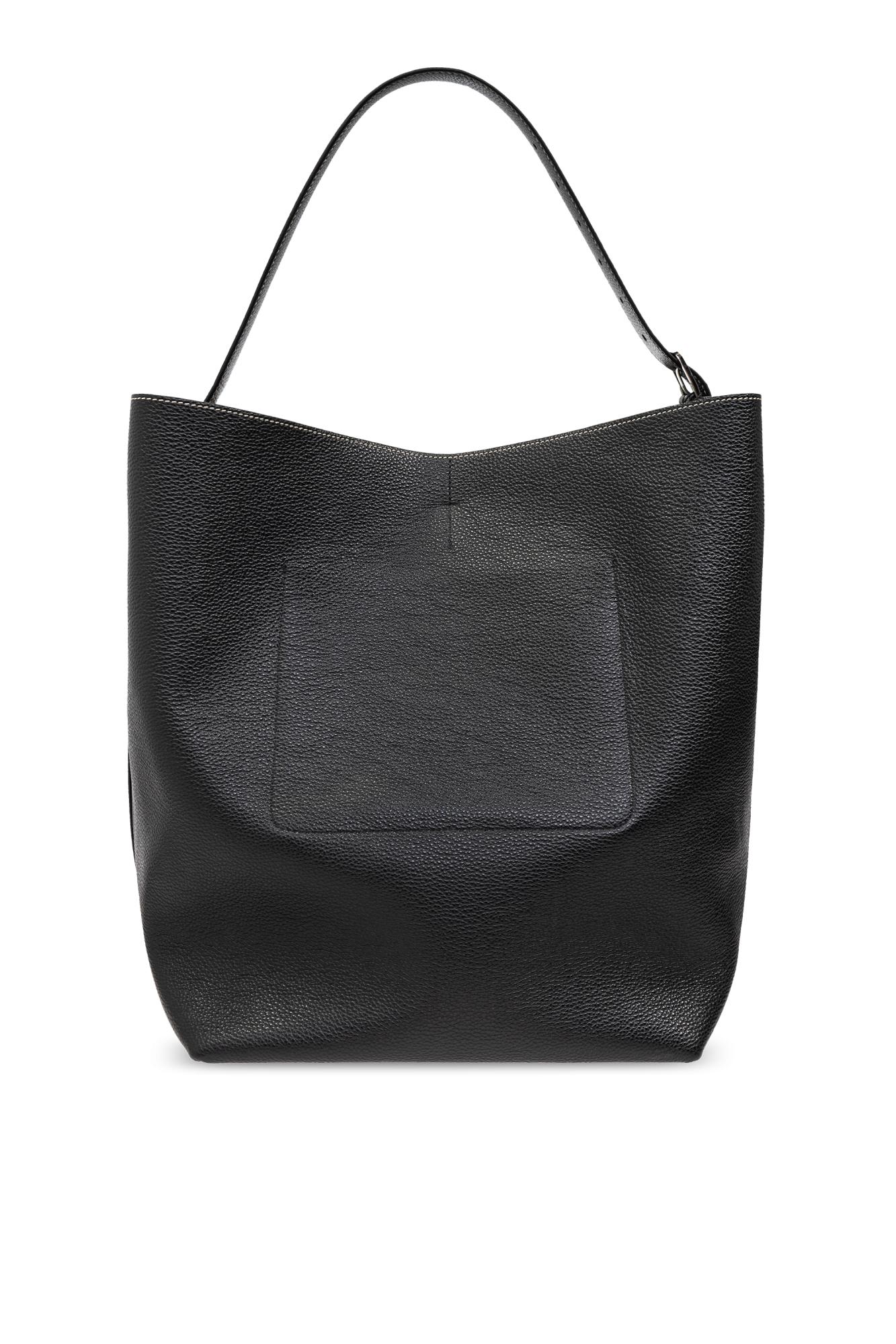 Totême Belted Shopper Bag - Black
