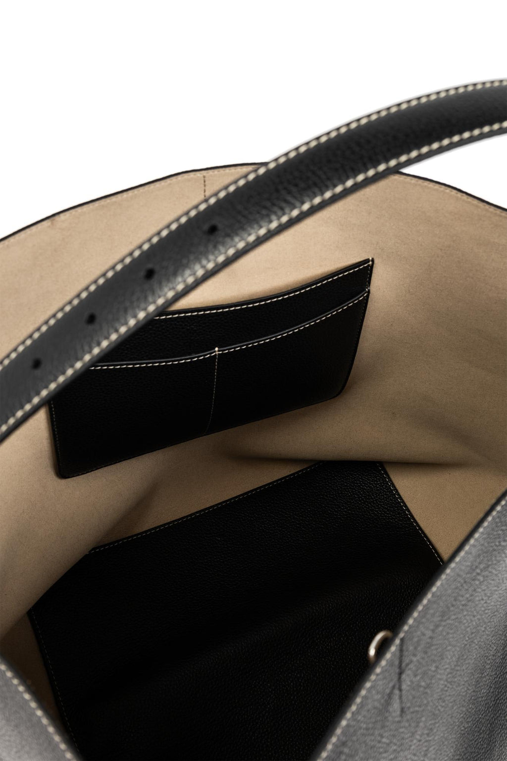 Totême Belted Shopper Bag - Black