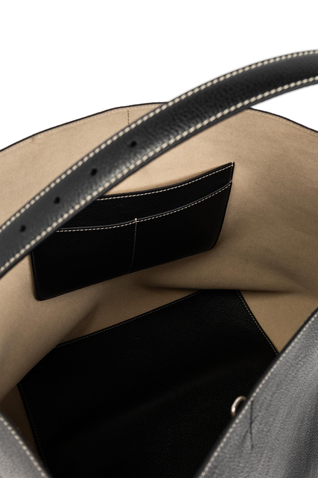 Totême Belted Shopper Bag - Black