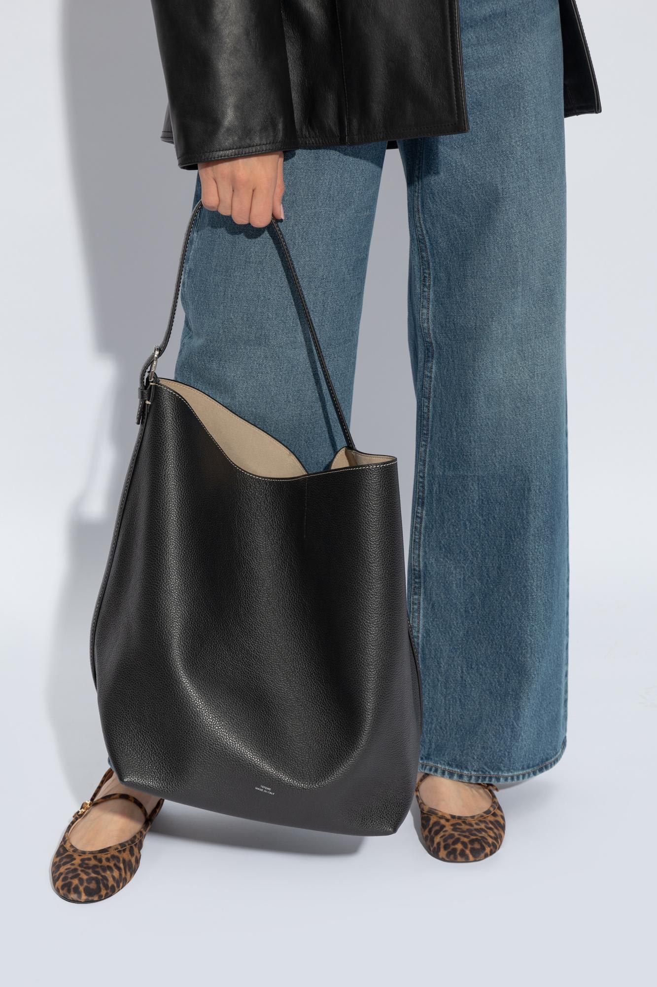 Totême Belted Shopper Bag - Black