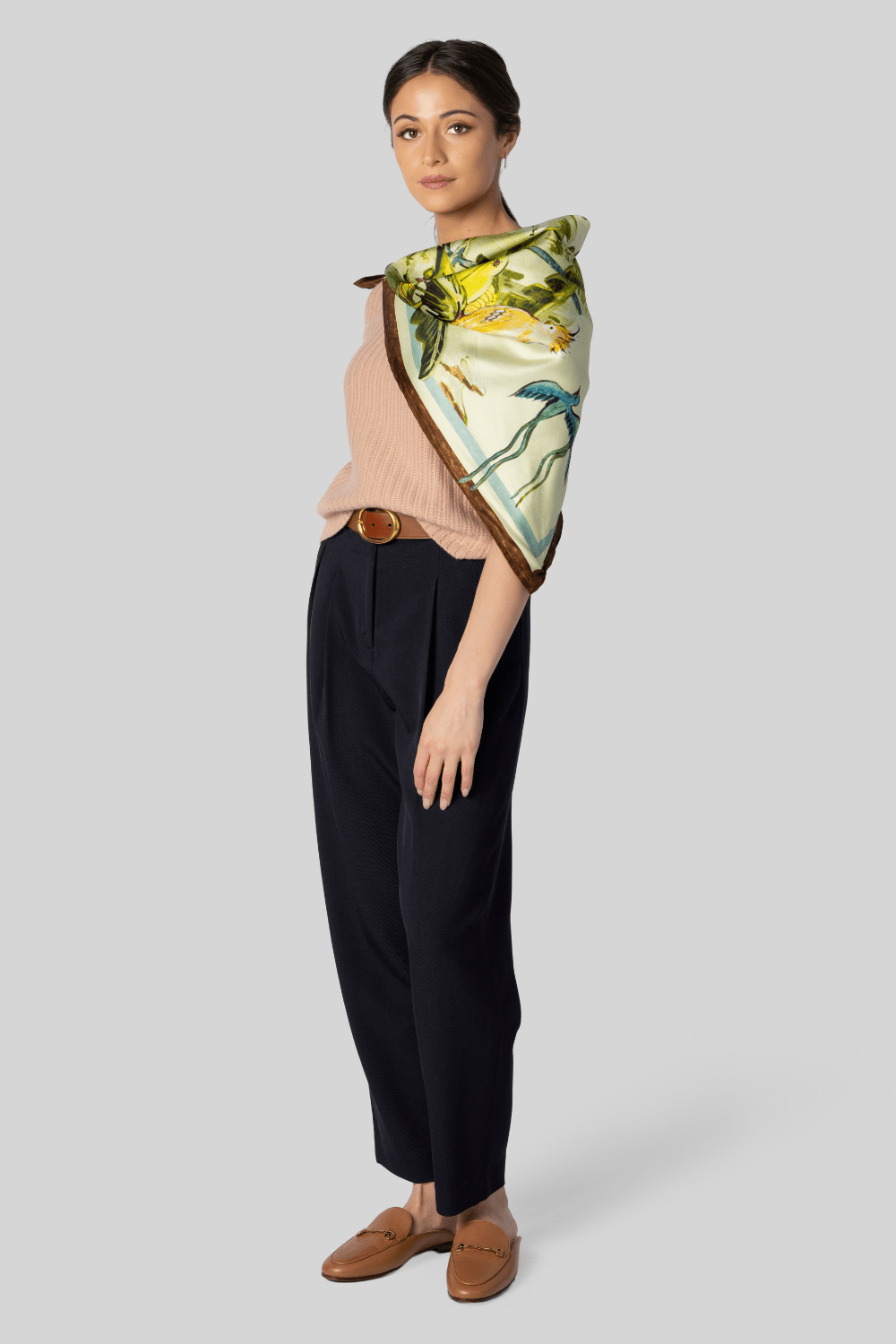 ALÉMAIS Toucan Silk Scarf