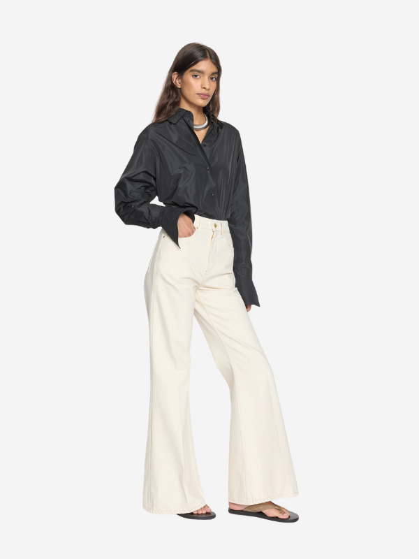 Ossou Trace Flare Jean - Natural