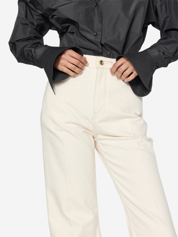 Ossou Trace Flare Jean - Natural