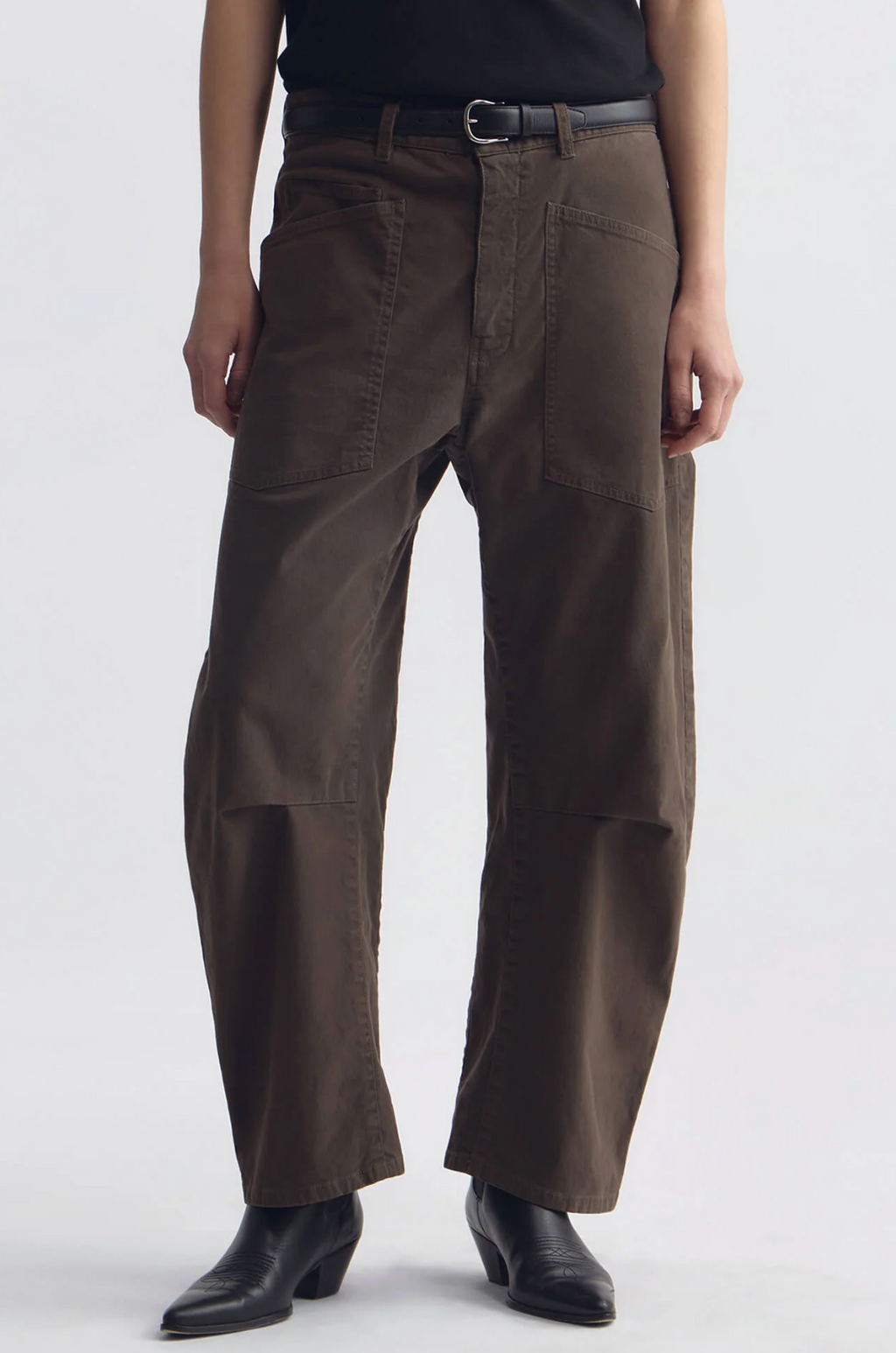 Nili Lotan Tribeca Pant - Dark Walnut