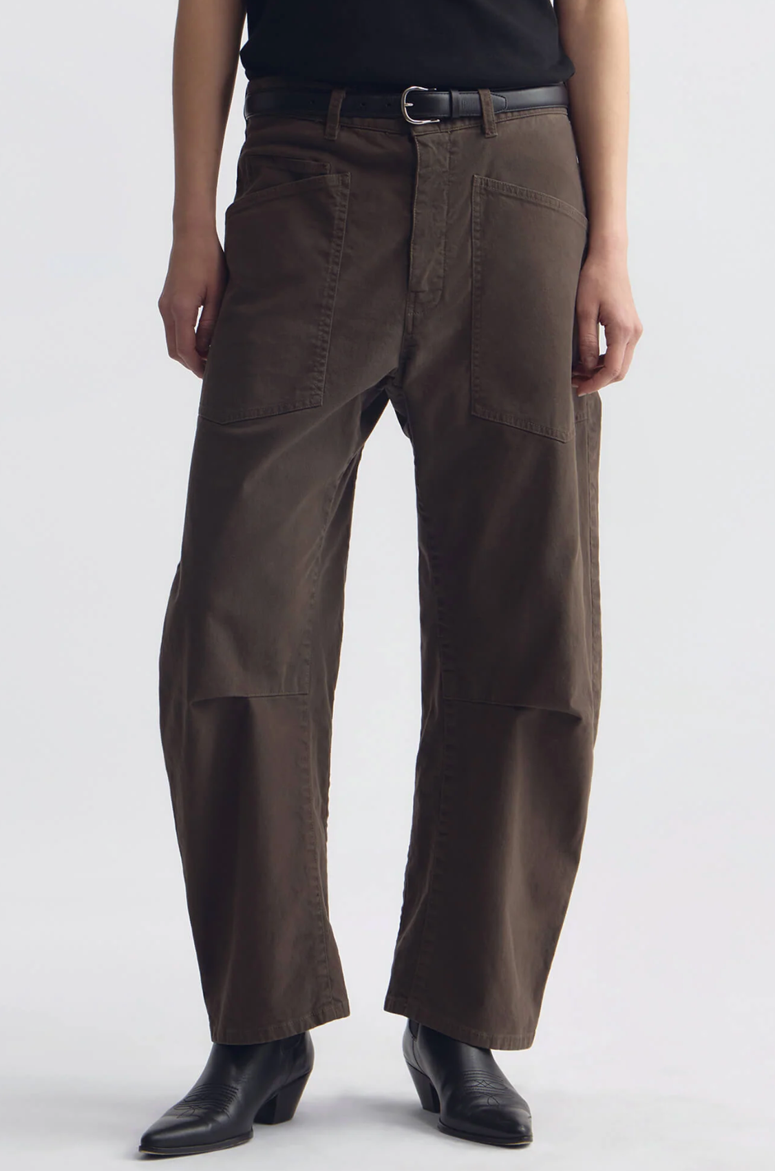 Nili Lotan Tribeca Pant - Dark Walnut