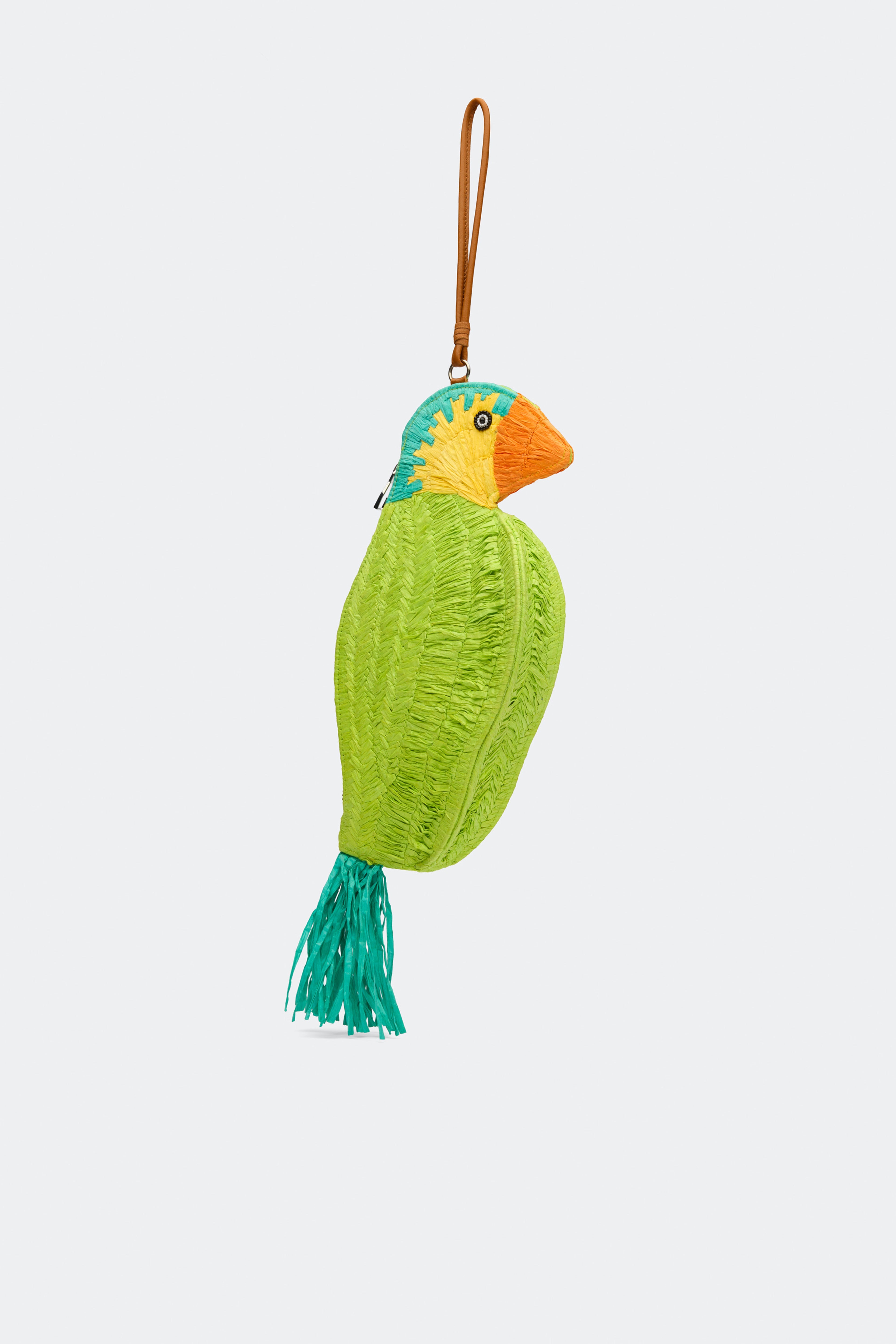 Simon Miller Tropical Bird Wristlet Clutch - Blue Multi