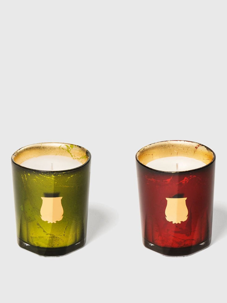 Trudon Duo Lucem Gloria and Gabriel Candle - Green/Red