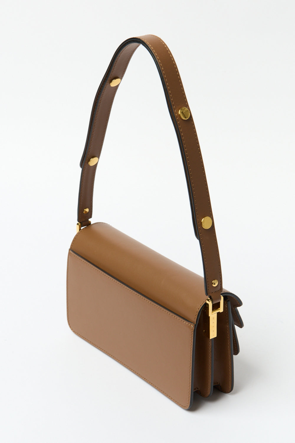 Marni Trunk Leather Shoulder Bag