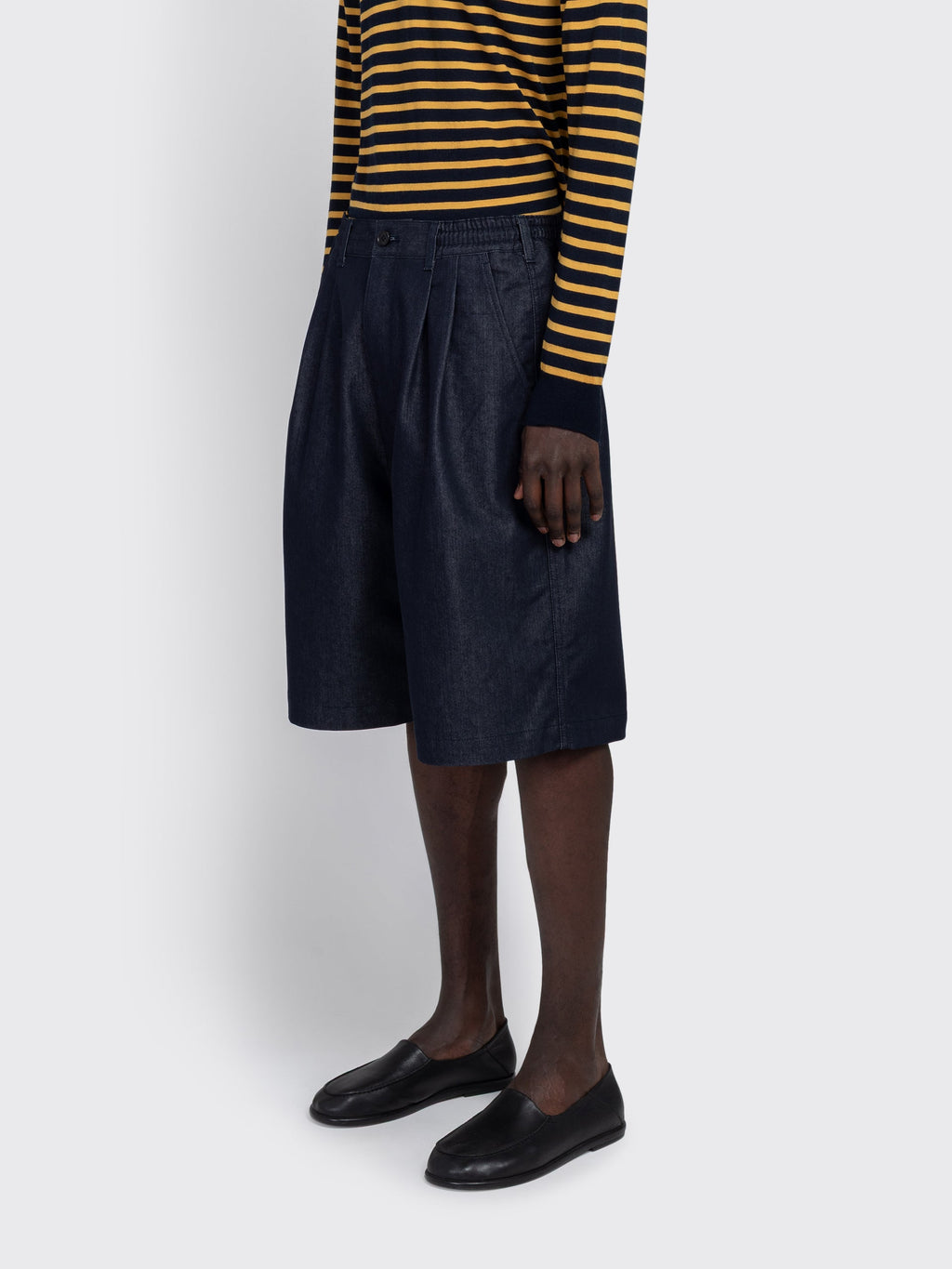 Comme des Garçons Twill Bermuda Shorts - Blue