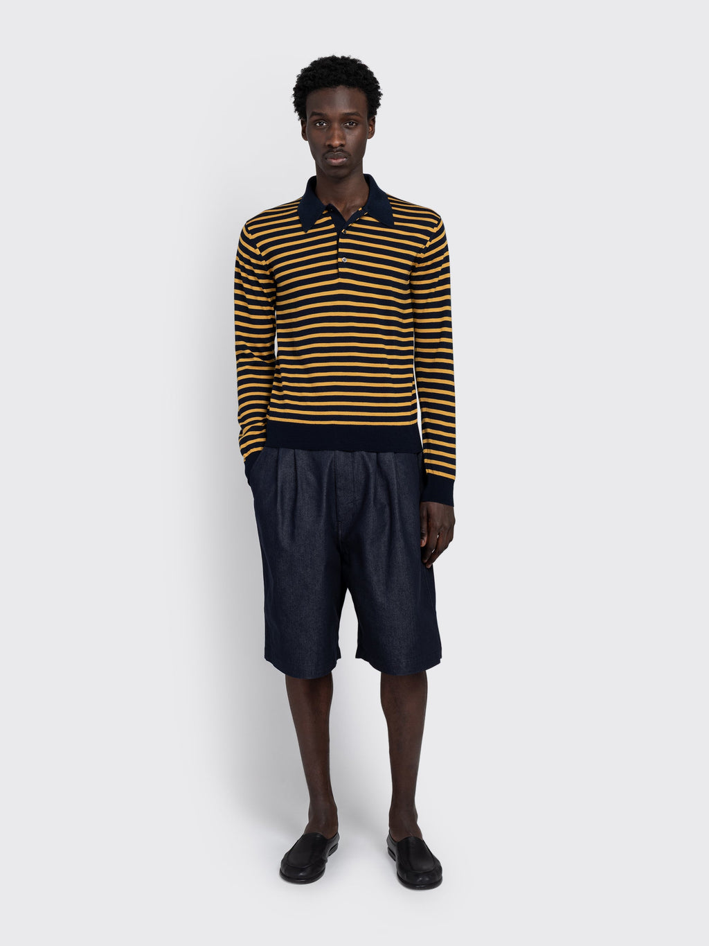 Comme des Garçons Twill Bermuda Shorts - Blue