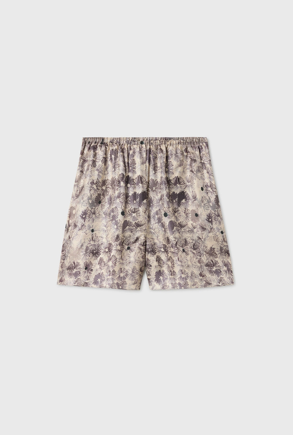 Silk Laundry Twill Racer Shorts - Aster Floral