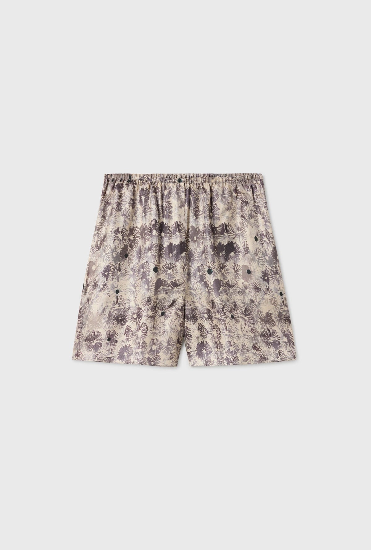 Silk Laundry Twill Racer Shorts - Aster Floral