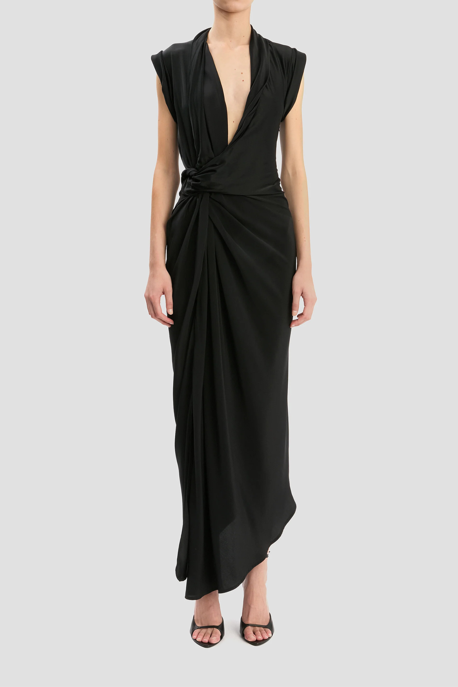 Victoria Beckham Twist Detail CDC Dress - Black
