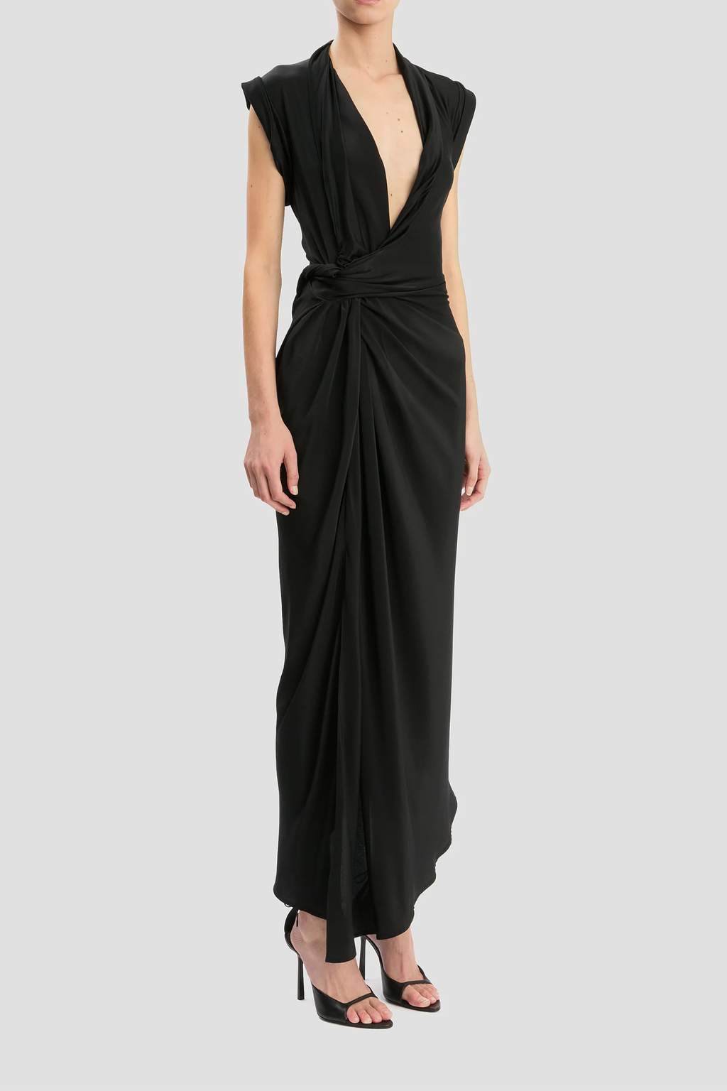 Victoria Beckham Twist Detail CDC Dress - Black