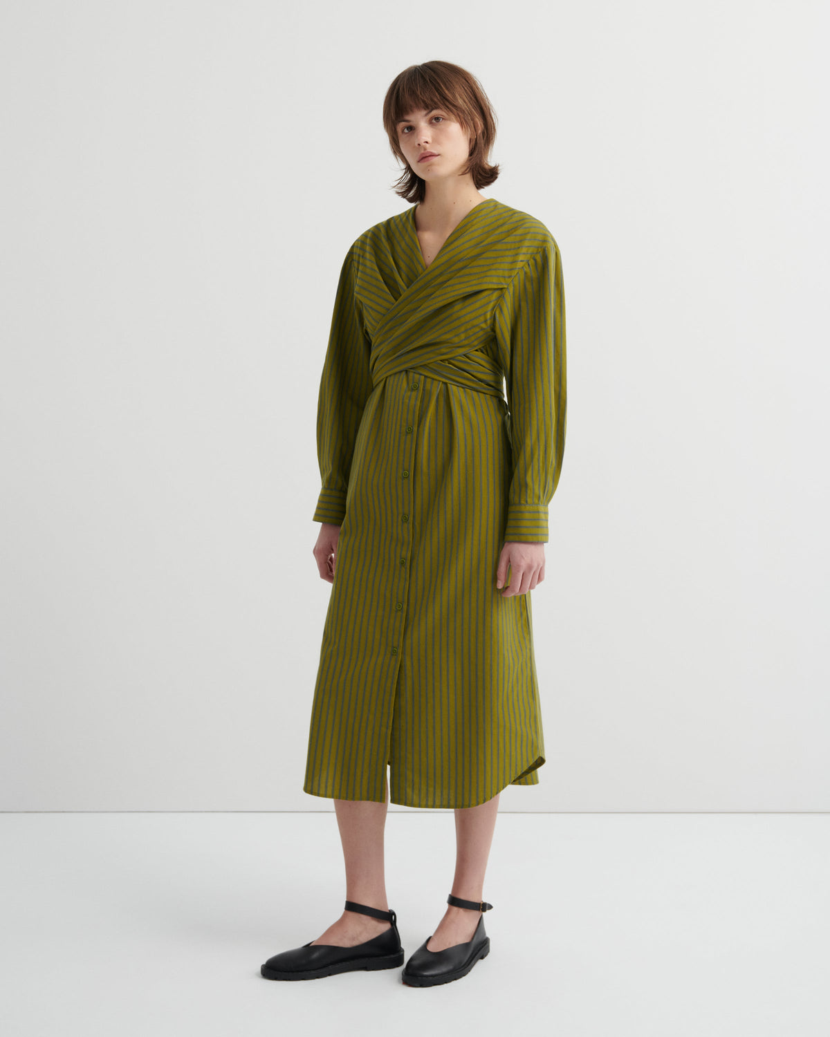 Kowtow Twist Dress - Artisan Stripe