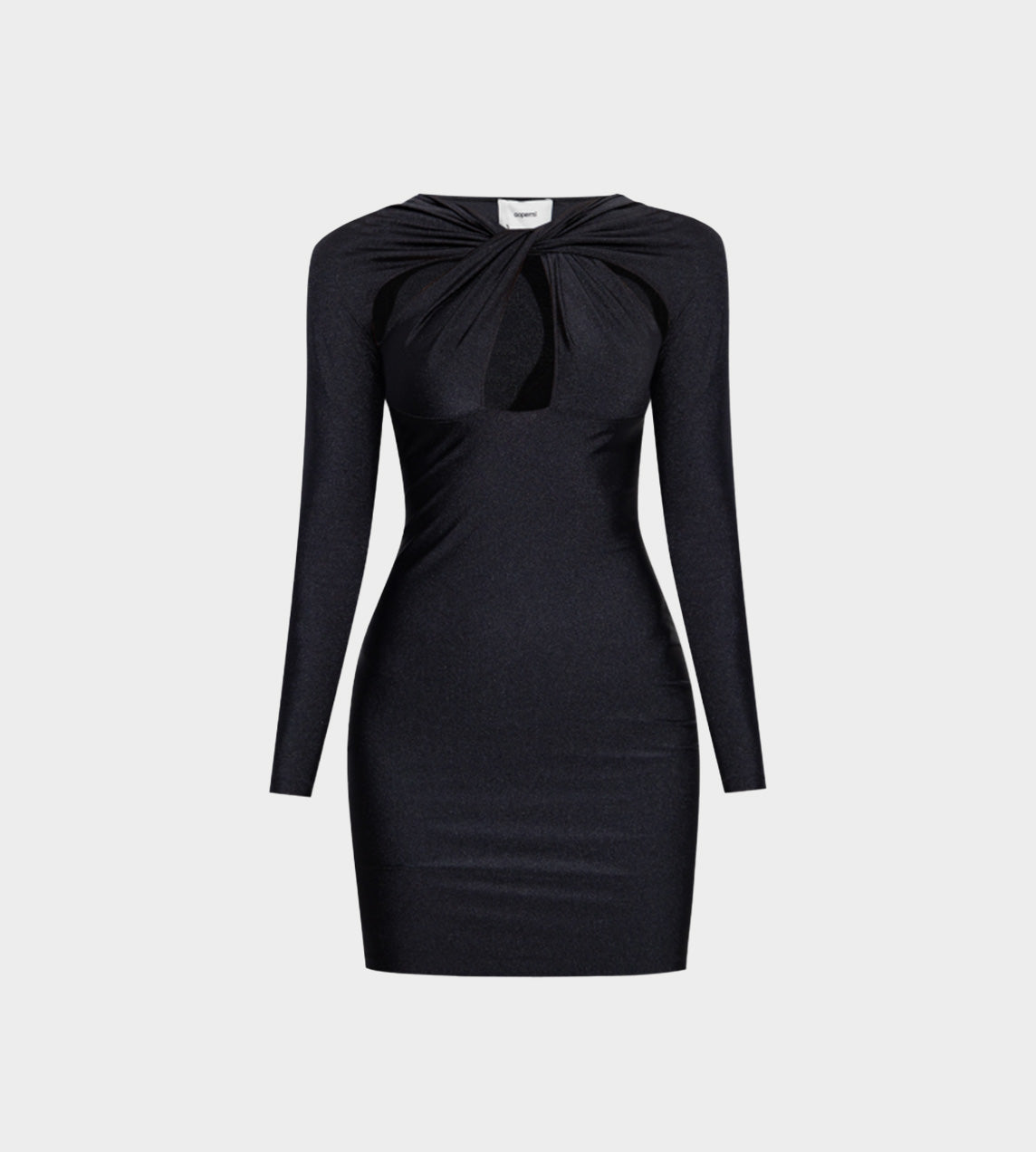 Coperni Twisted Cut-out Jersey Dress - Blk