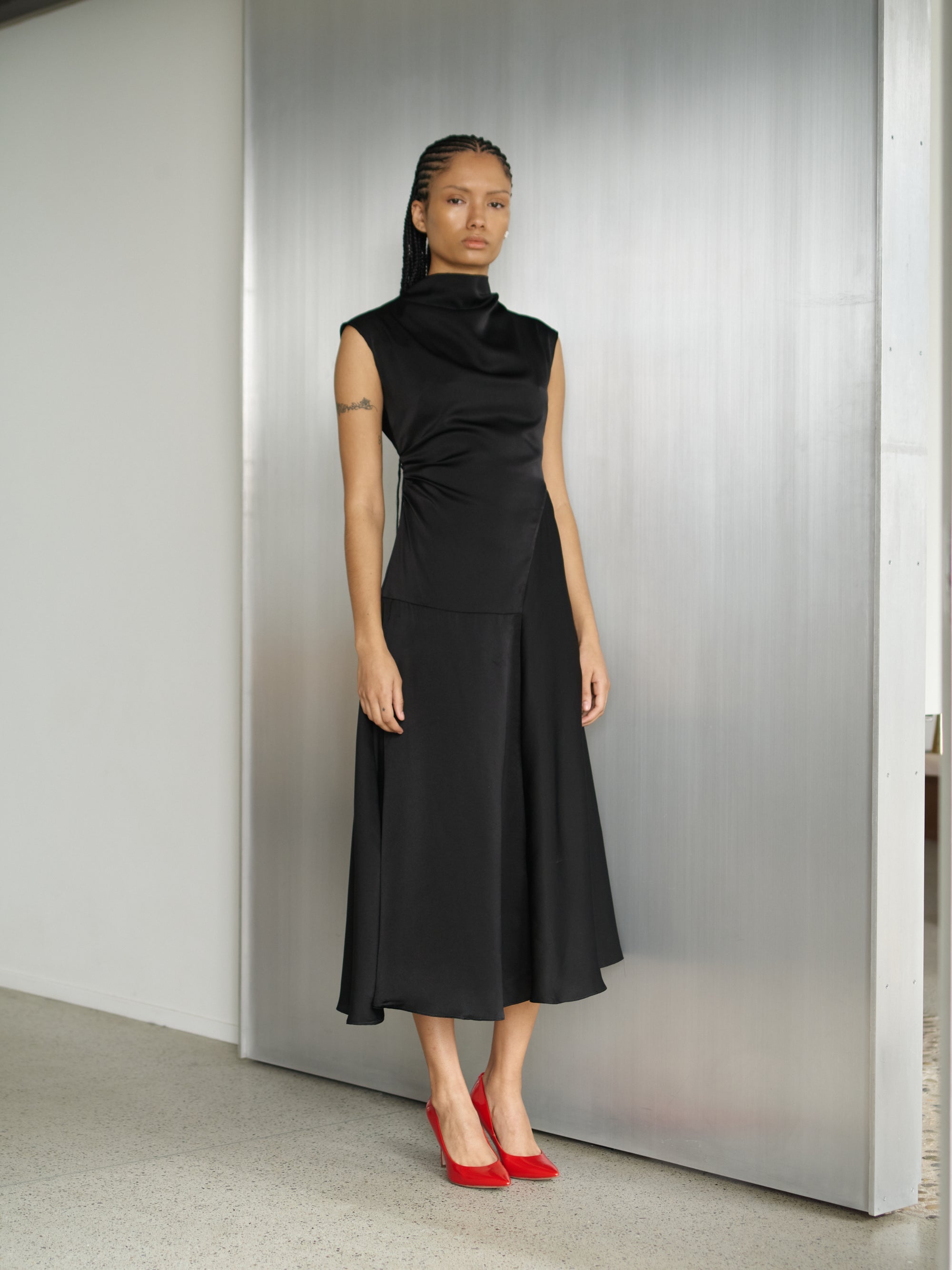 Atelier Delphine Twisted Dress - Black