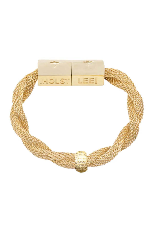 Holst + Lee Twisted Mesh Bracelet - Gold