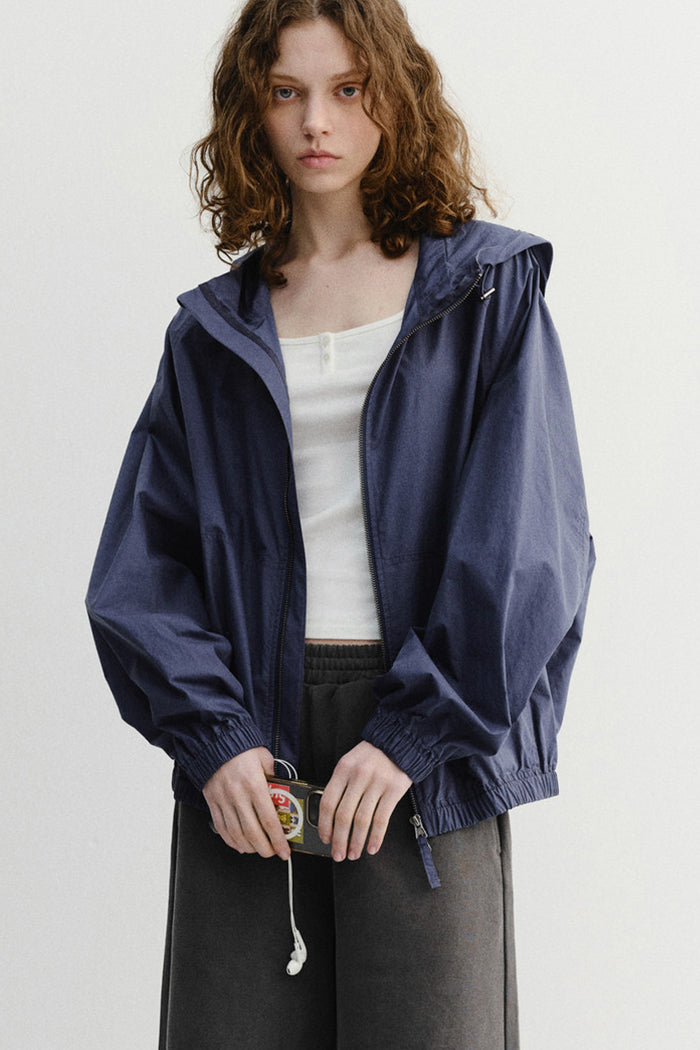 Dunst Summer Breeze Windbreaker - Navy Blue