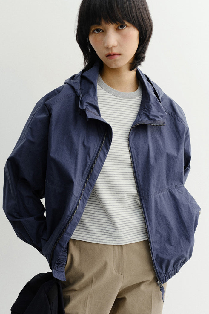 Dunst Summer Breeze Windbreaker - Navy Blue
