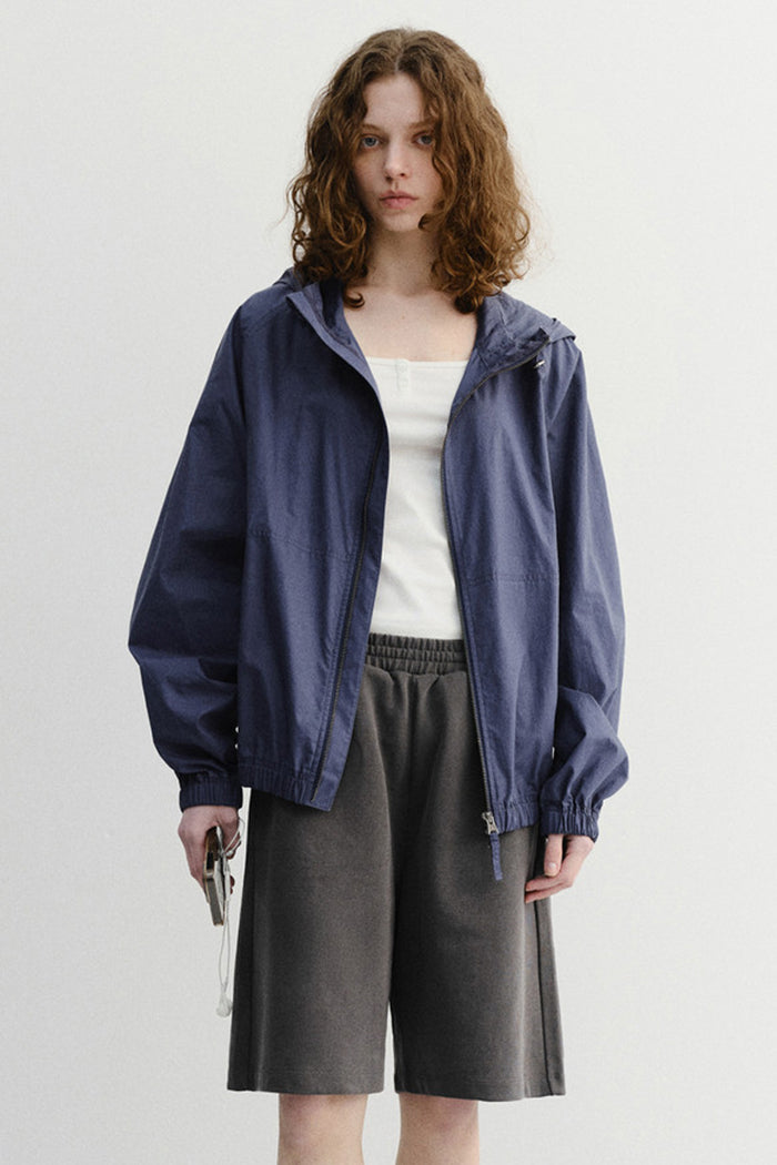 Dunst Summer Breeze Windbreaker - Navy Blue