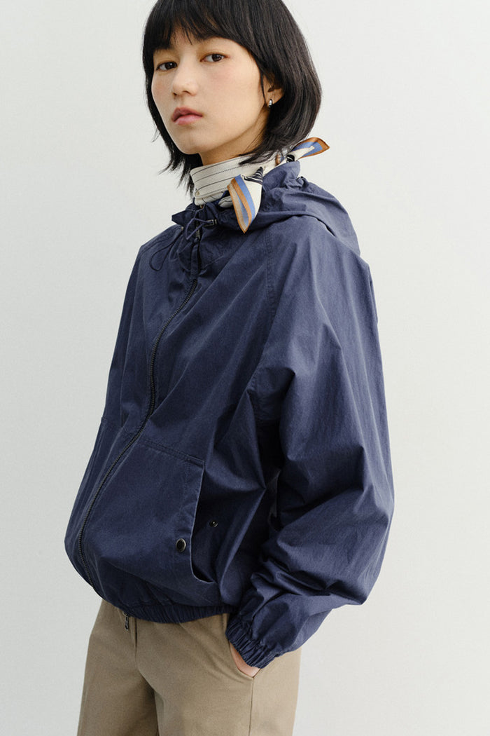 Dunst Summer Breeze Windbreaker - Navy Blue