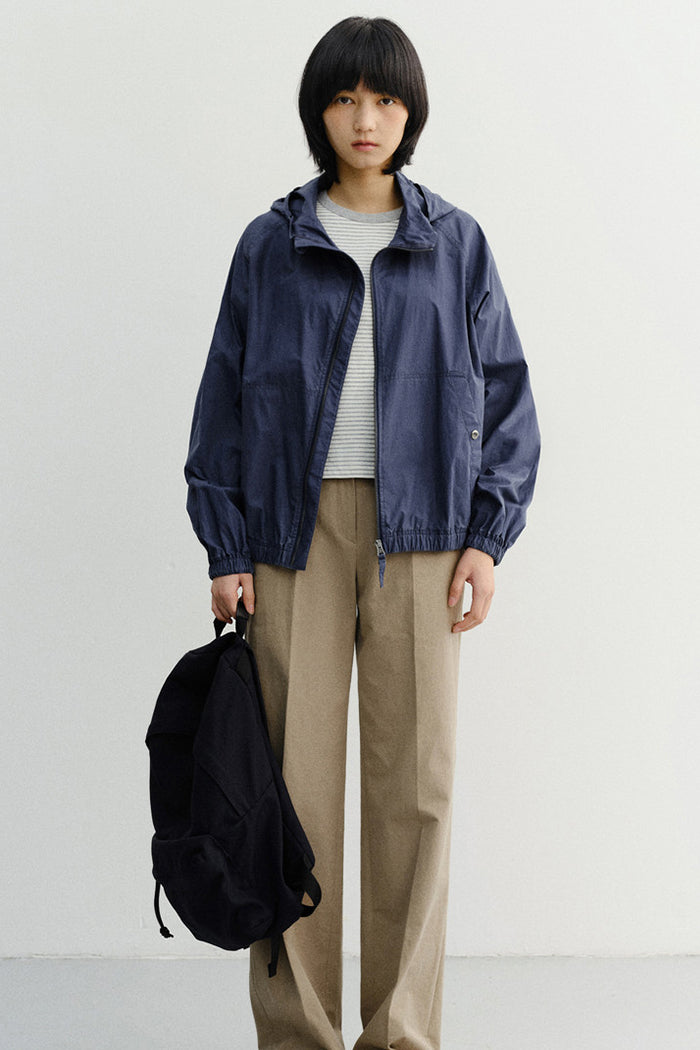Dunst Summer Breeze Windbreaker - Navy Blue