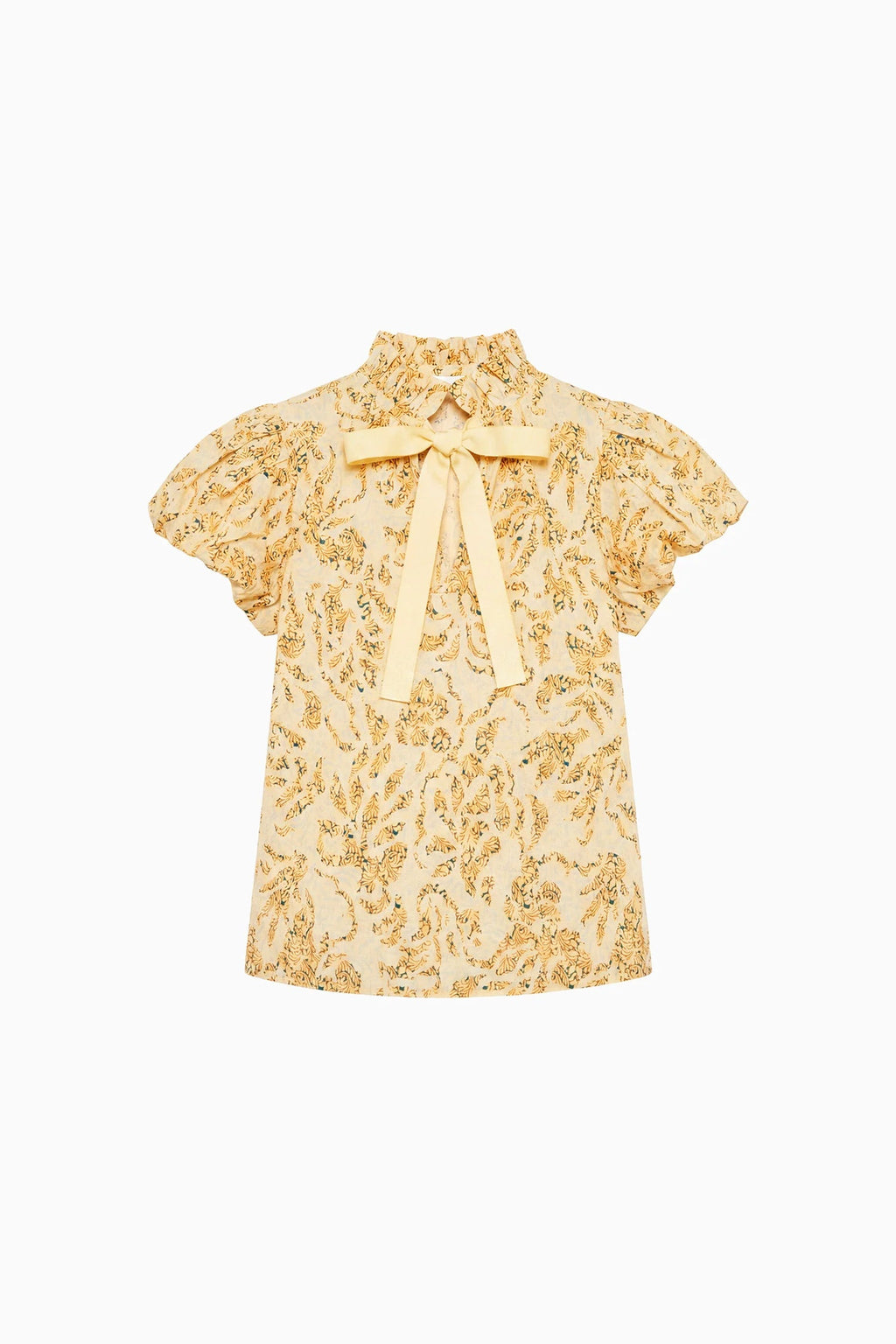 Ulla Johnson Estela S/S Cotton Top - Chamomile