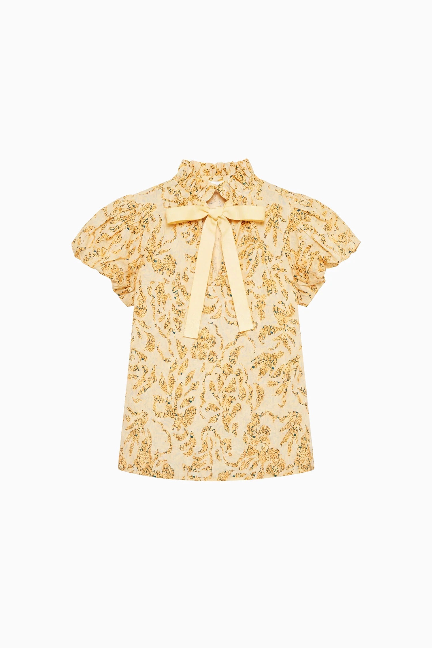 Ulla Johnson Estela S/S Cotton Top - Chamomile