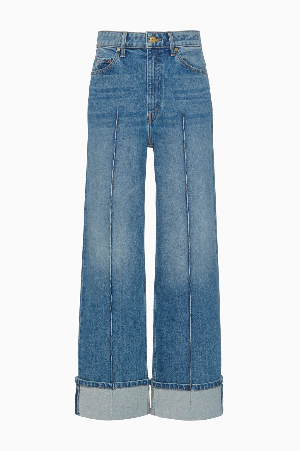 Ulla Johnson Genevieve Stretch Pintuck Jeans - Danube