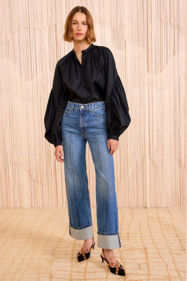 Ulla Johnson Genevieve High Rise Wide-Leg Jeans