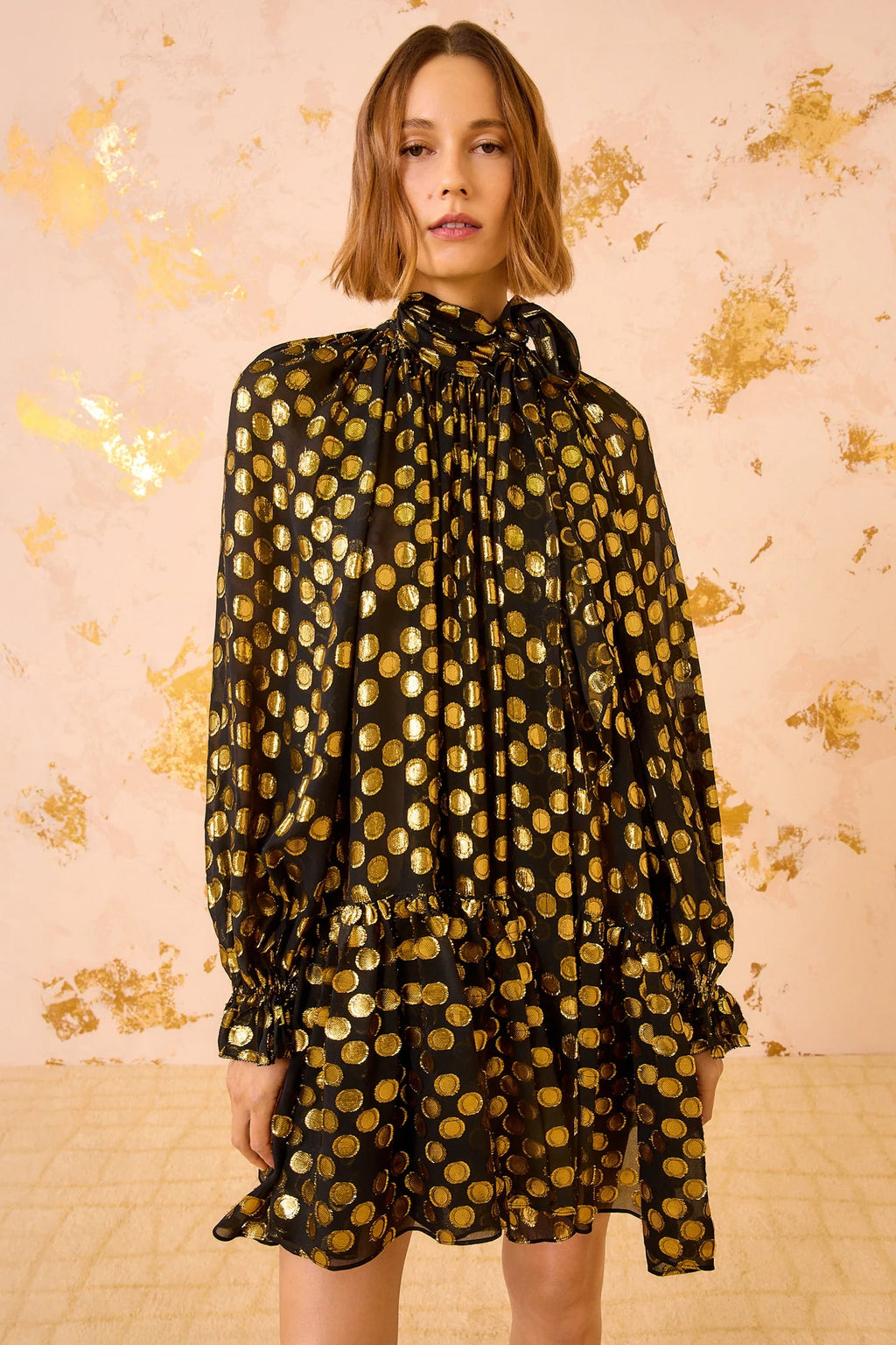 Ulla Johnson Loretta Silk Long Sleeve Mini Dress