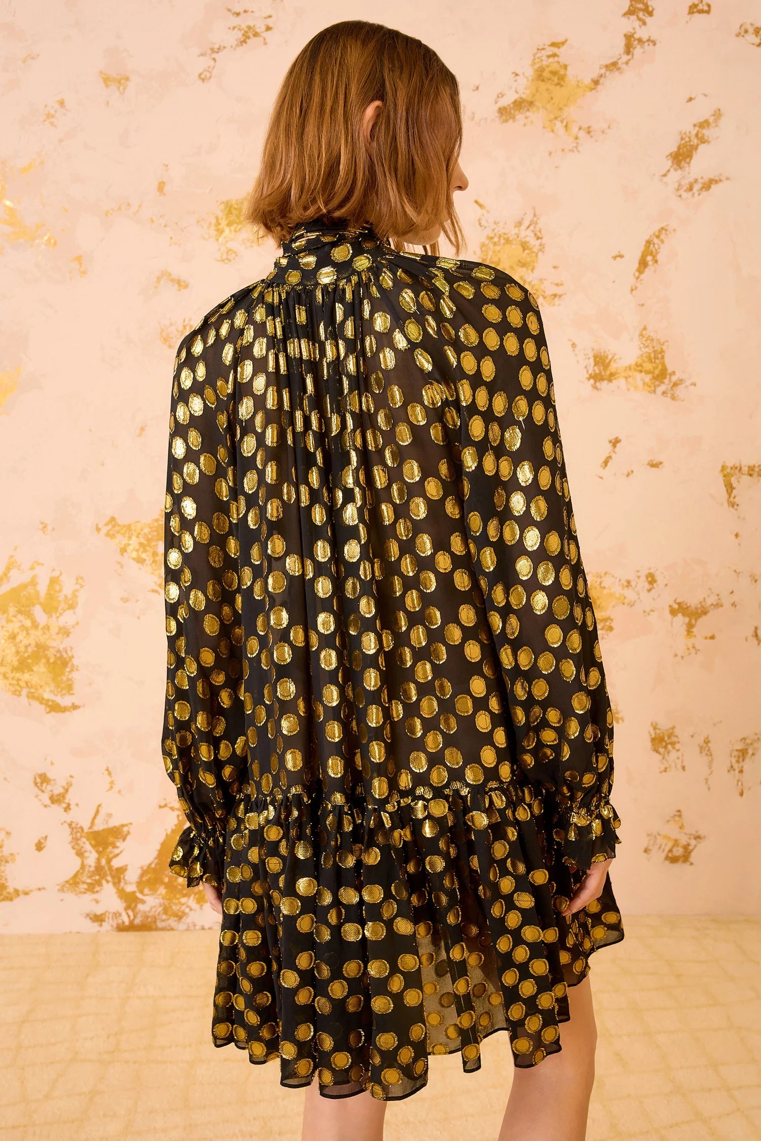 Ulla Johnson Loretta Silk Long Sleeve Mini Dress