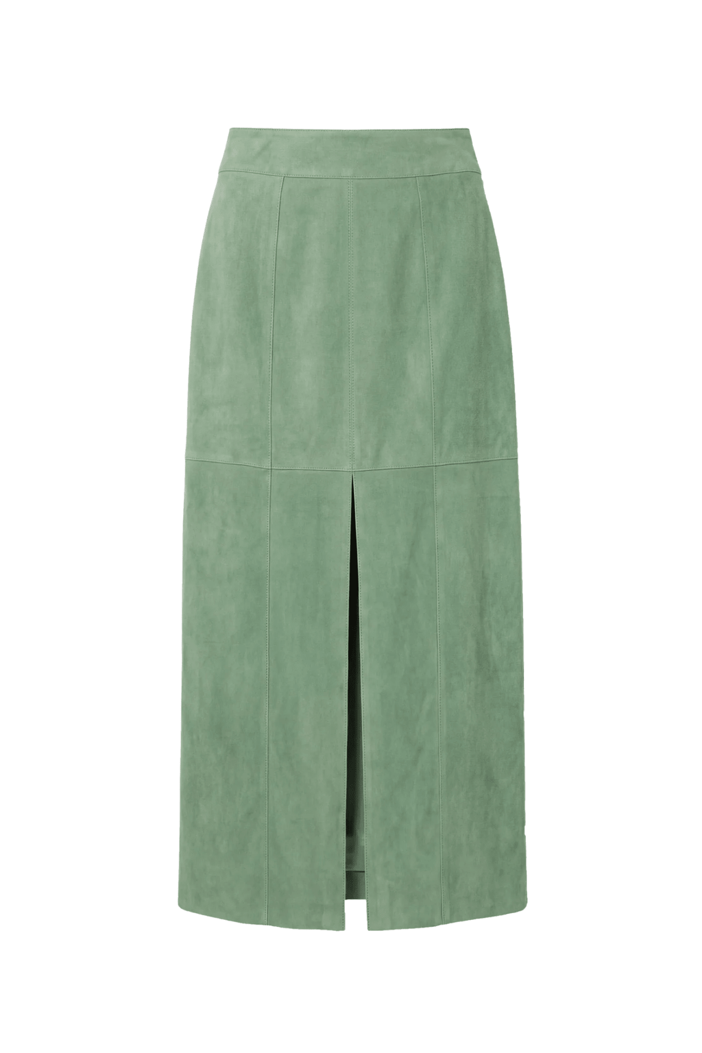 Ulla Johnson Orion Suede Pencil Skirt - Aventurine