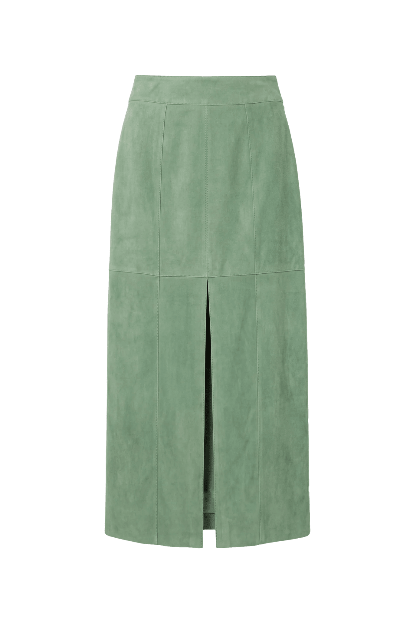 Ulla Johnson Orion Suede Pencil Skirt - Aventurine