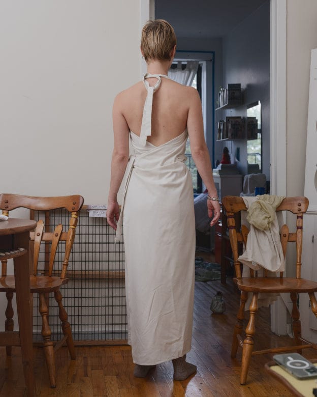 Baserange Undyed Node Dress - White