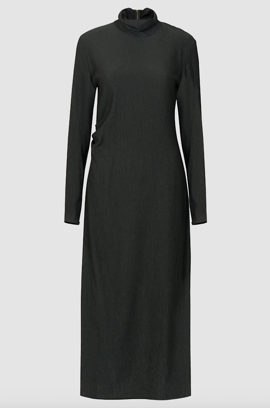 Untitled in Motion Aurora Dress - Black Crinkle