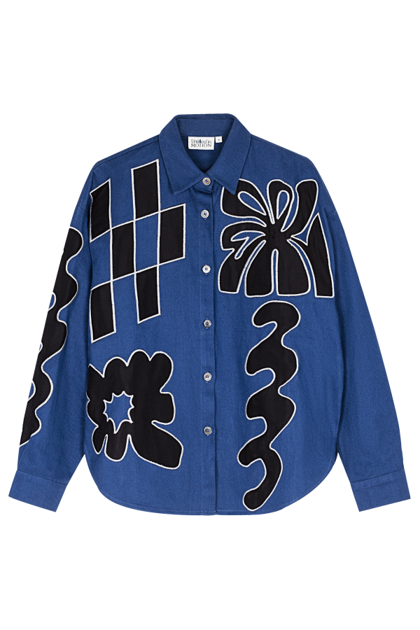 Untitled in Motion Zinia Top Orgone Applique