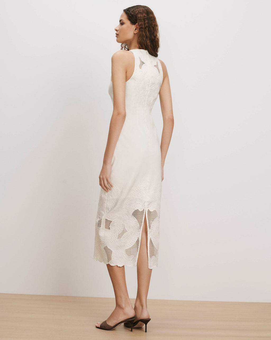 Veronica Beard Upten Midi Dress - Dove