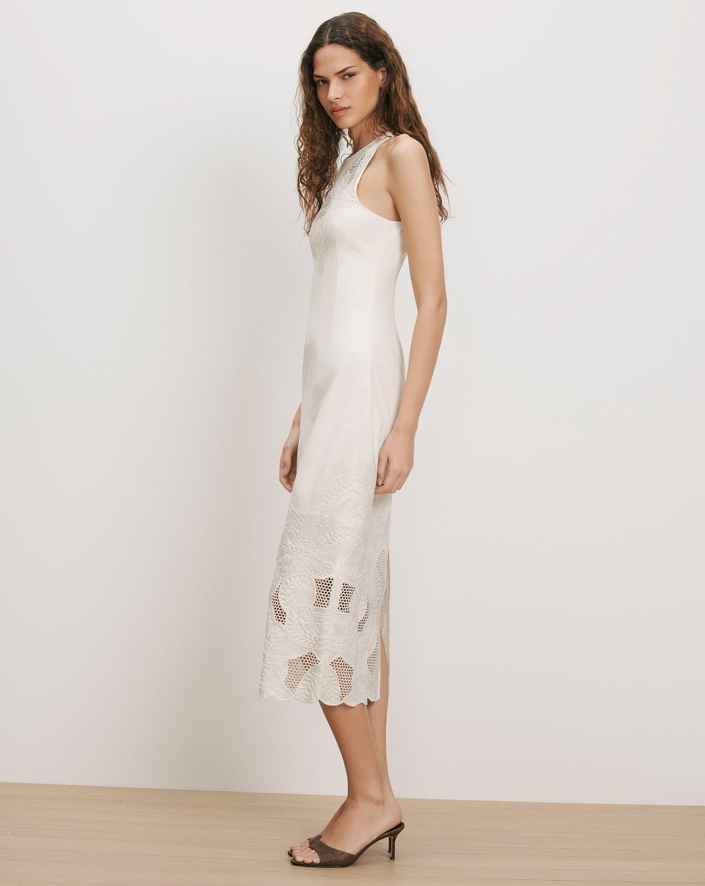 Veronica Beard Upten Midi Dress - Dove