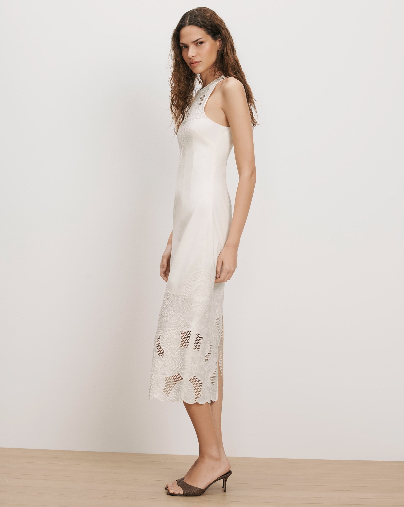 Veronica Beard Upten Midi Dress - Dove