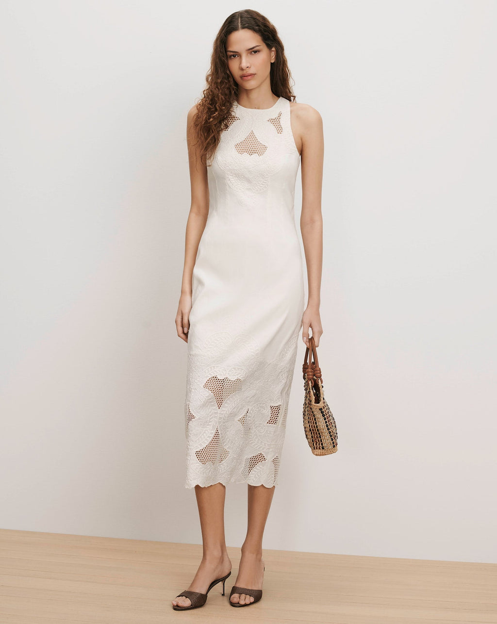 Veronica Beard Upten Midi Dress - Dove