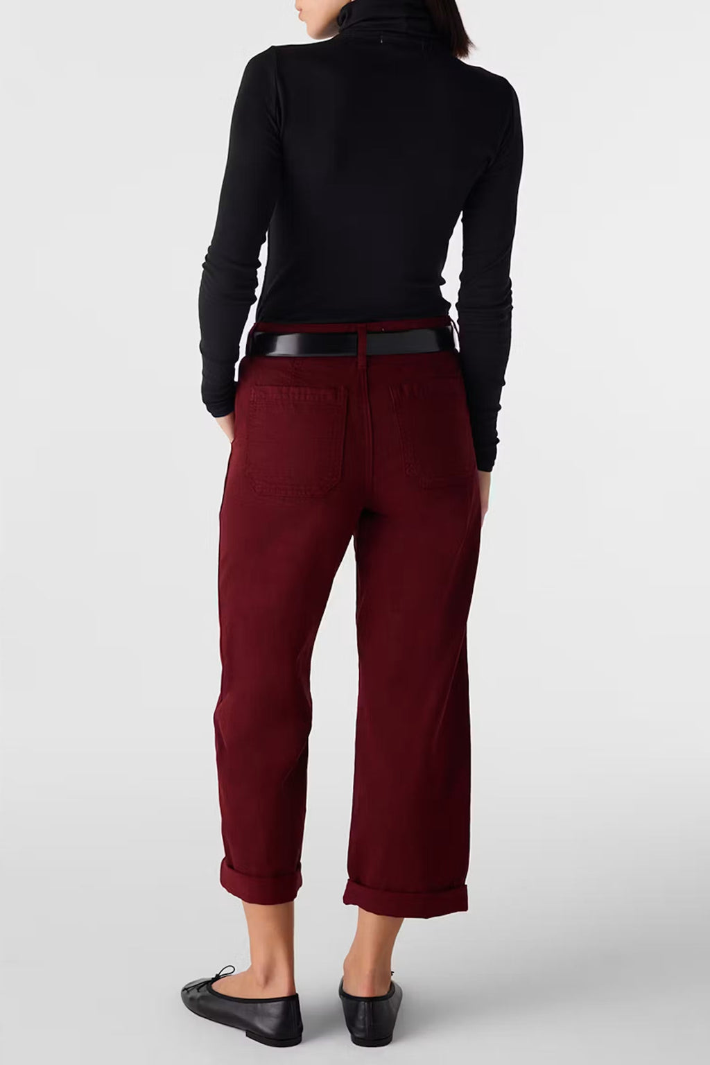 AMO Denim Ursula Relaxed Chino Pants - Decadent Red