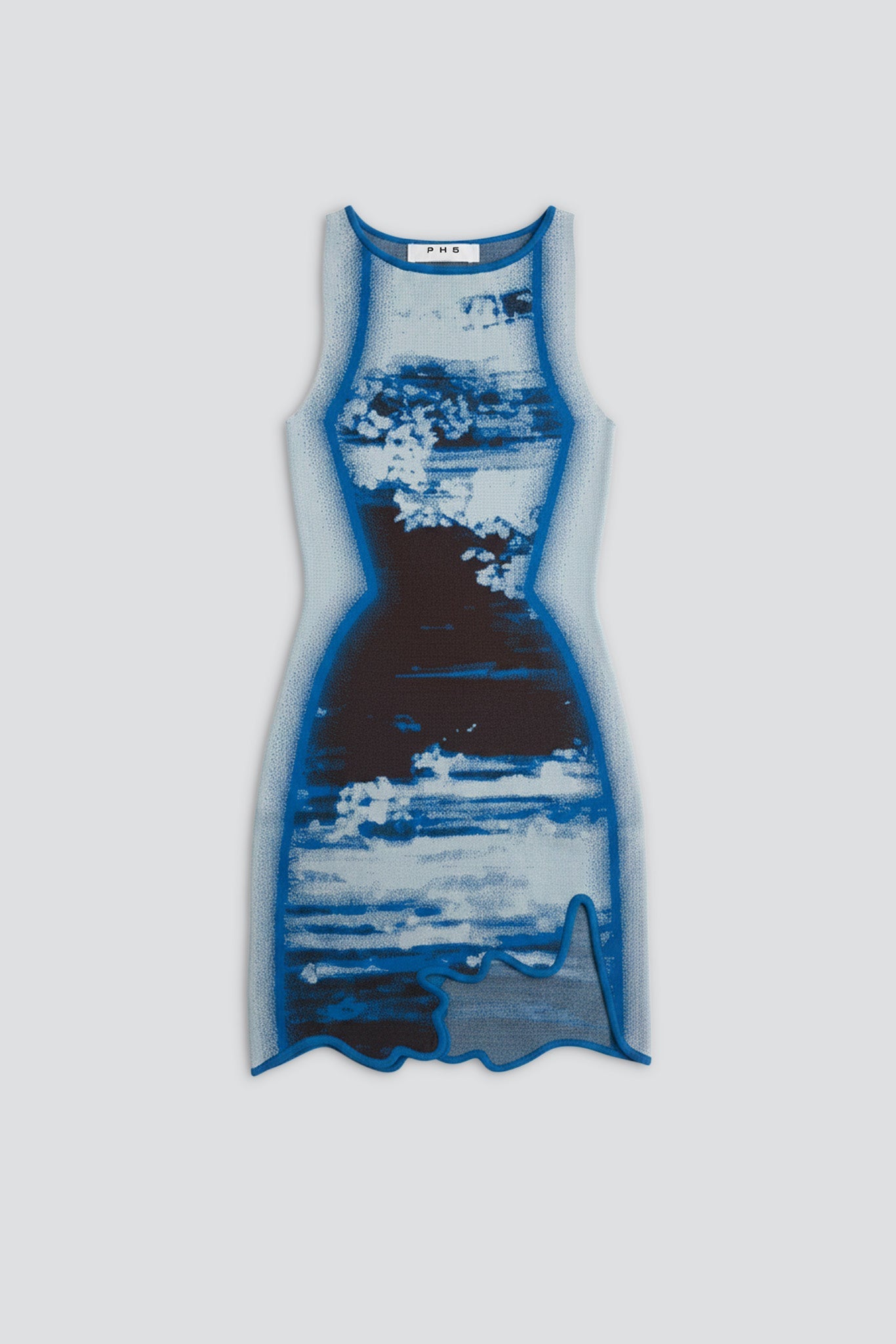 PH5 Utah Blue Hazel Mini Wavy Dress