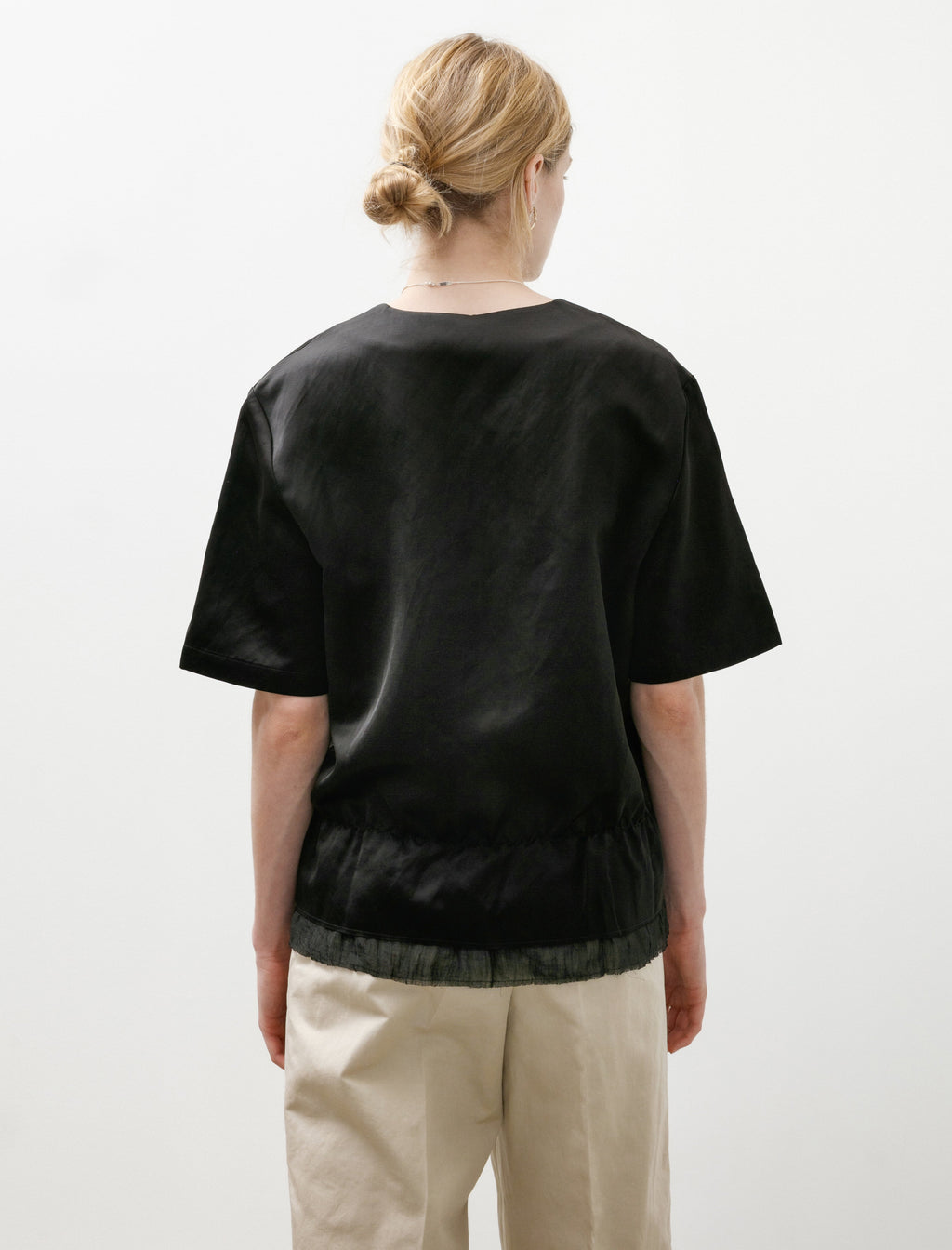 Totême V-Neck Satin Pullover