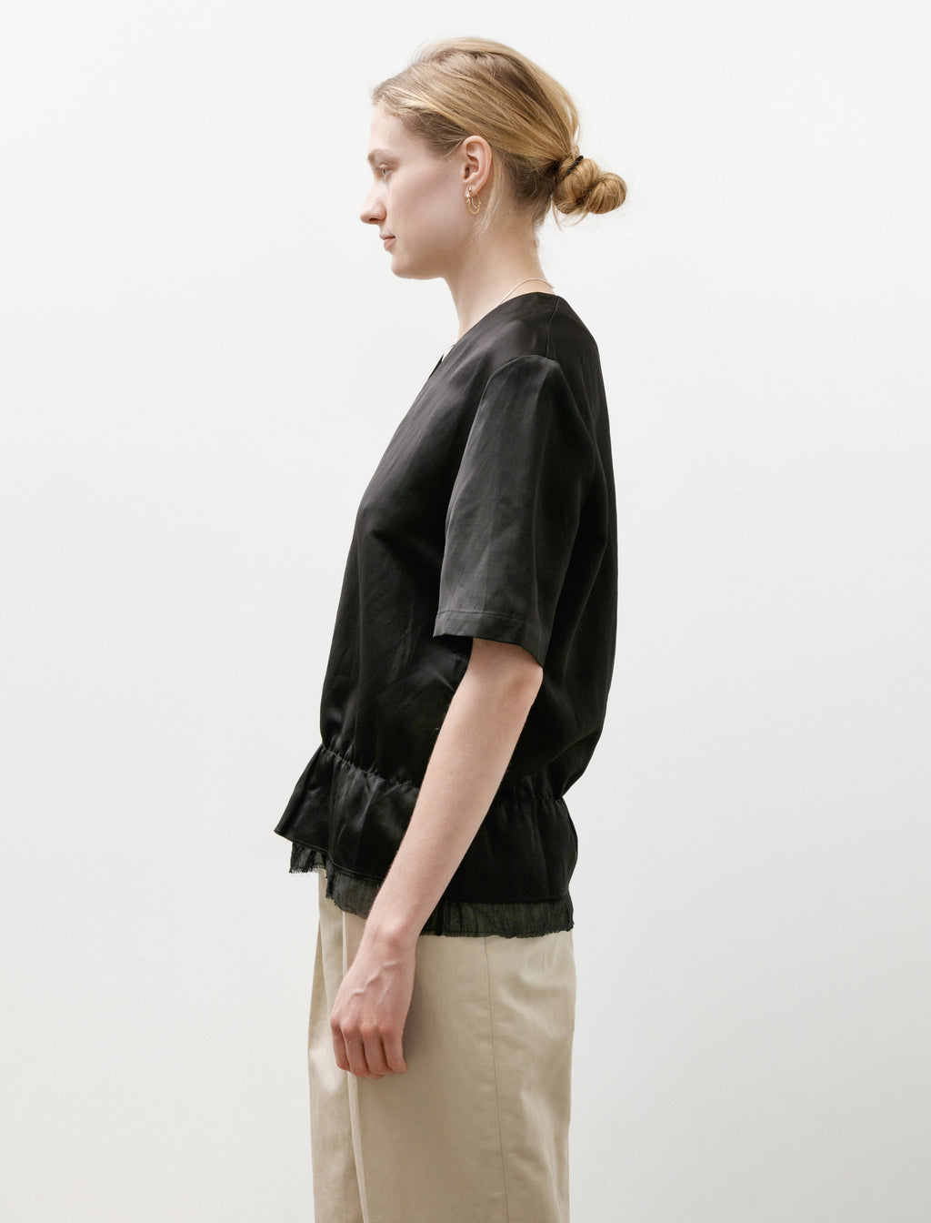 Totême V-Neck Satin Pullover