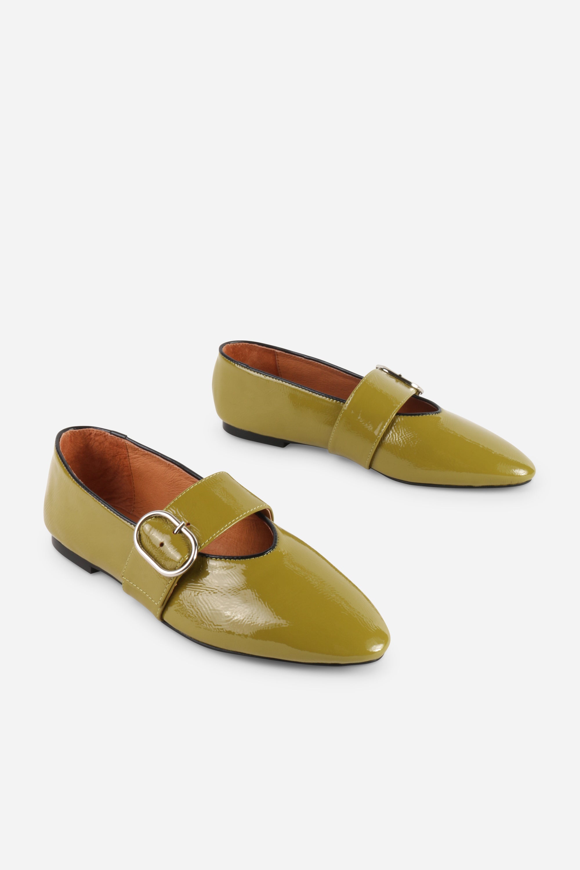 INTENTIONALLY __________. Vartan Buckle Flat Mary Jane