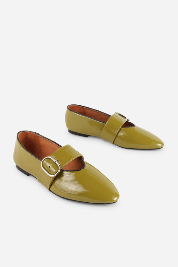 INTENTIONALLY __________. Vartan Buckle Flat Mary Jane